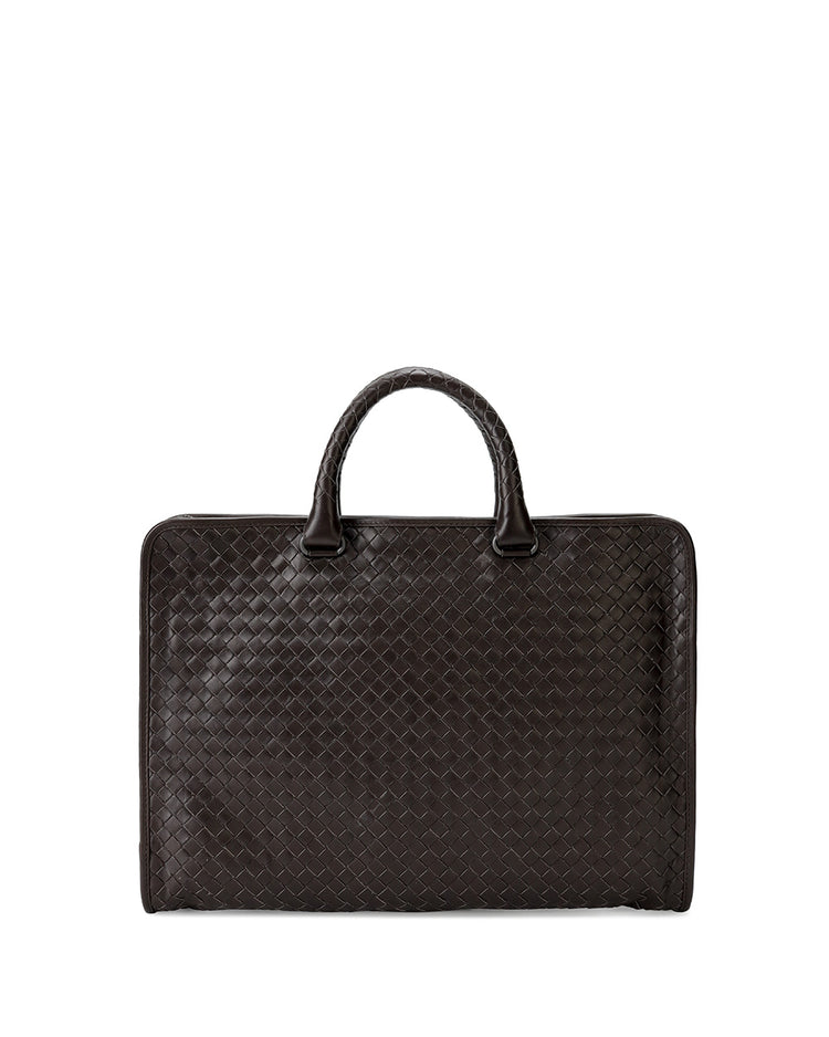 Intrecciato Calf Leather Briefcase