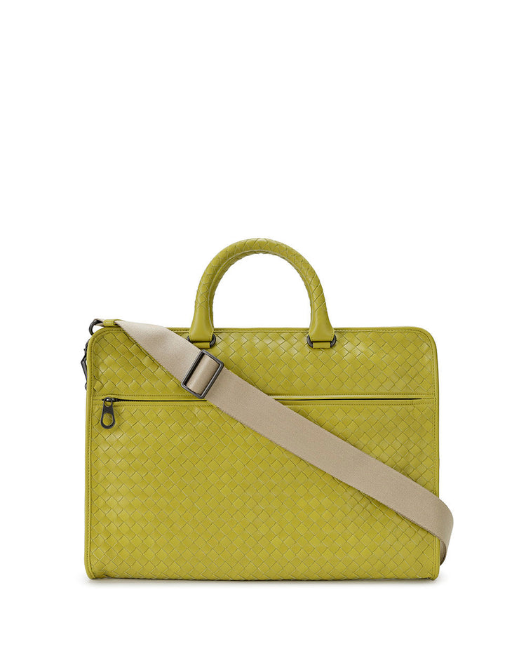 Intrecciato Calf Leather Briefcase