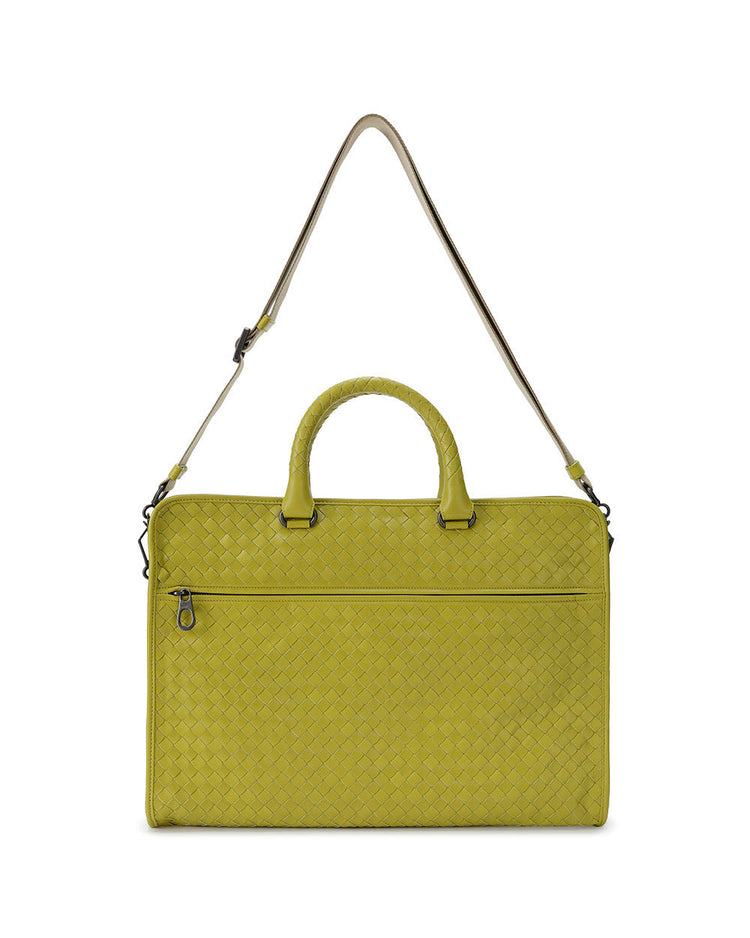 Intrecciato Calf Leather Briefcase