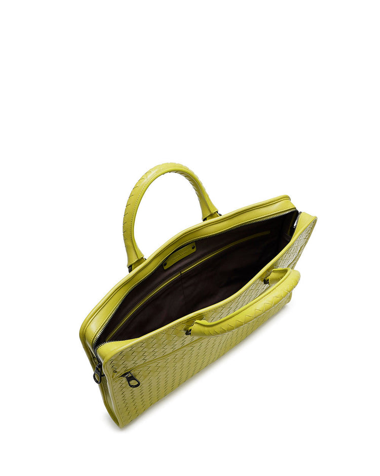 Intrecciato Calf Leather Briefcase