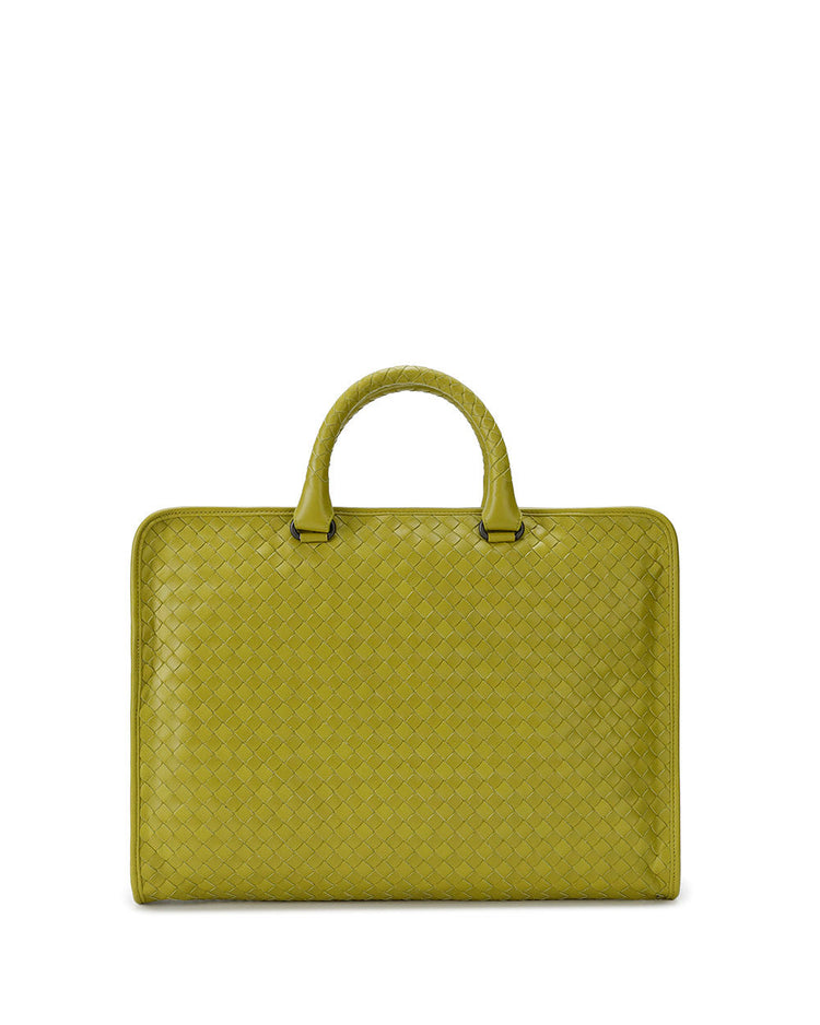 Intrecciato Calf Leather Briefcase