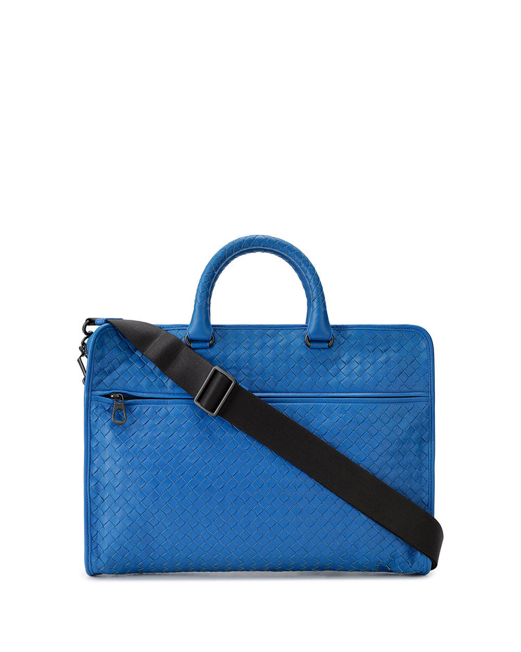 Intrecciato Calf Leather Briefcase
