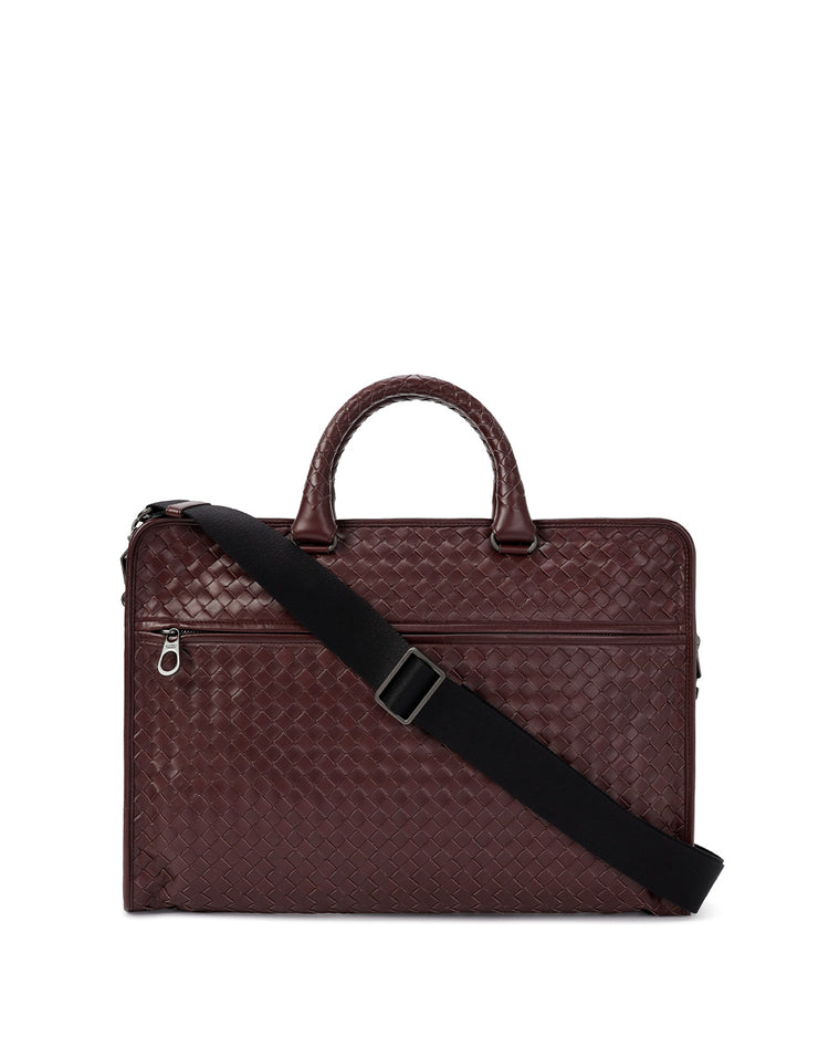 Intrecciato Calf Leather Briefcase