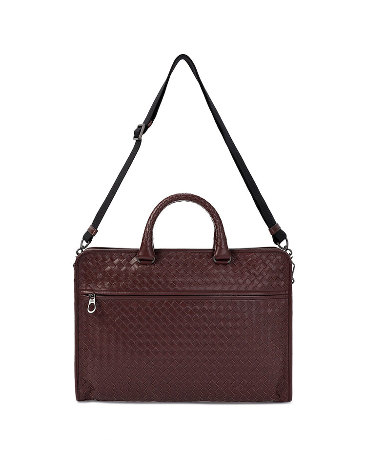 Intrecciato Calf Leather Briefcase
