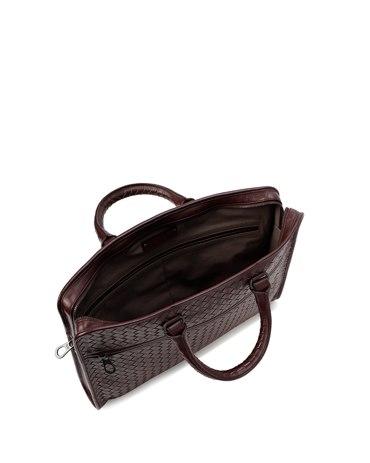 Intrecciato Calf Leather Briefcase