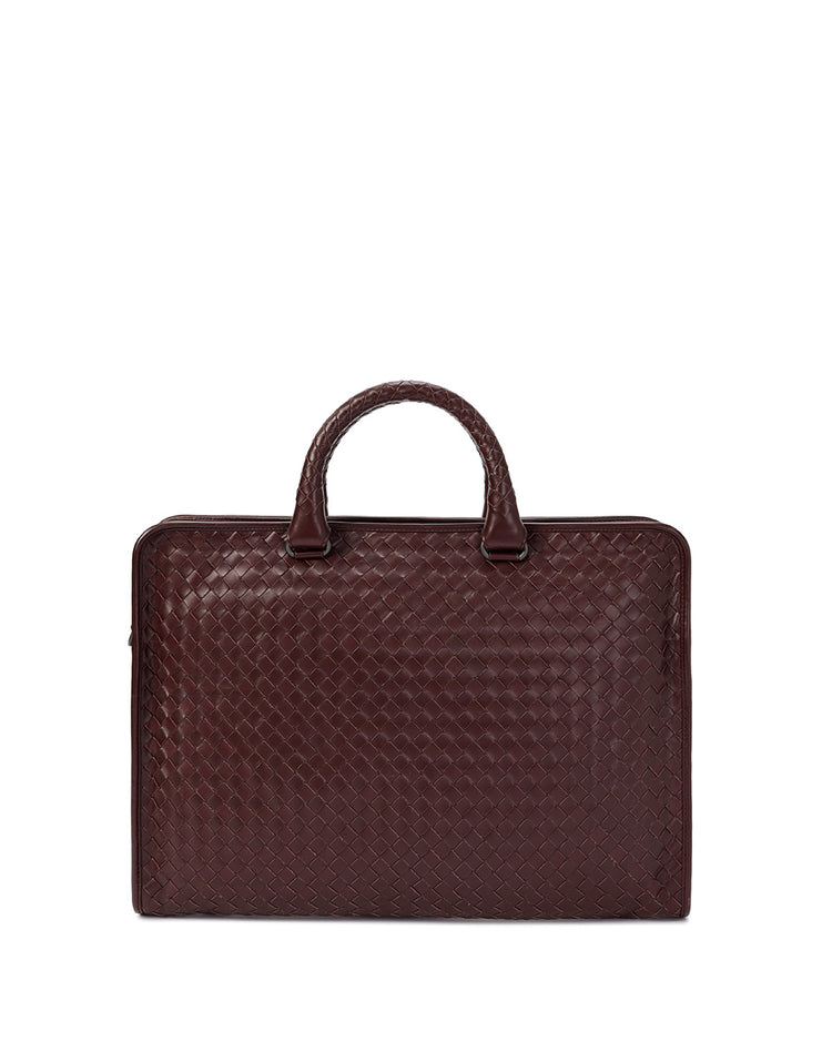 Intrecciato Calf Leather Briefcase