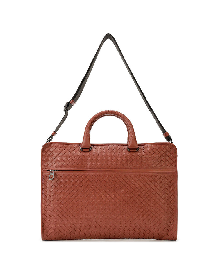 Intrecciato Calf Leather Briefcase