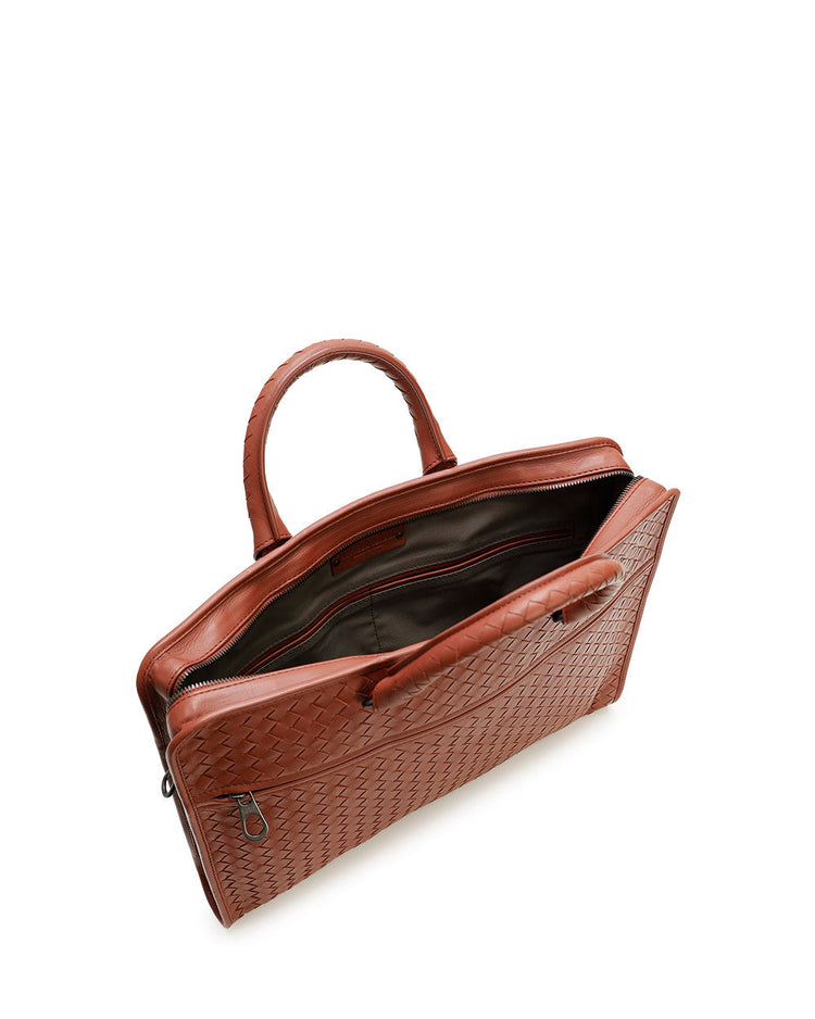 Intrecciato Calf Leather Briefcase