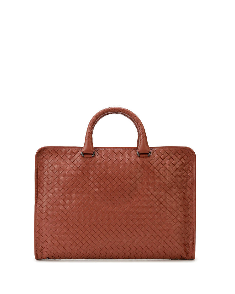 Intrecciato Calf Leather Briefcase