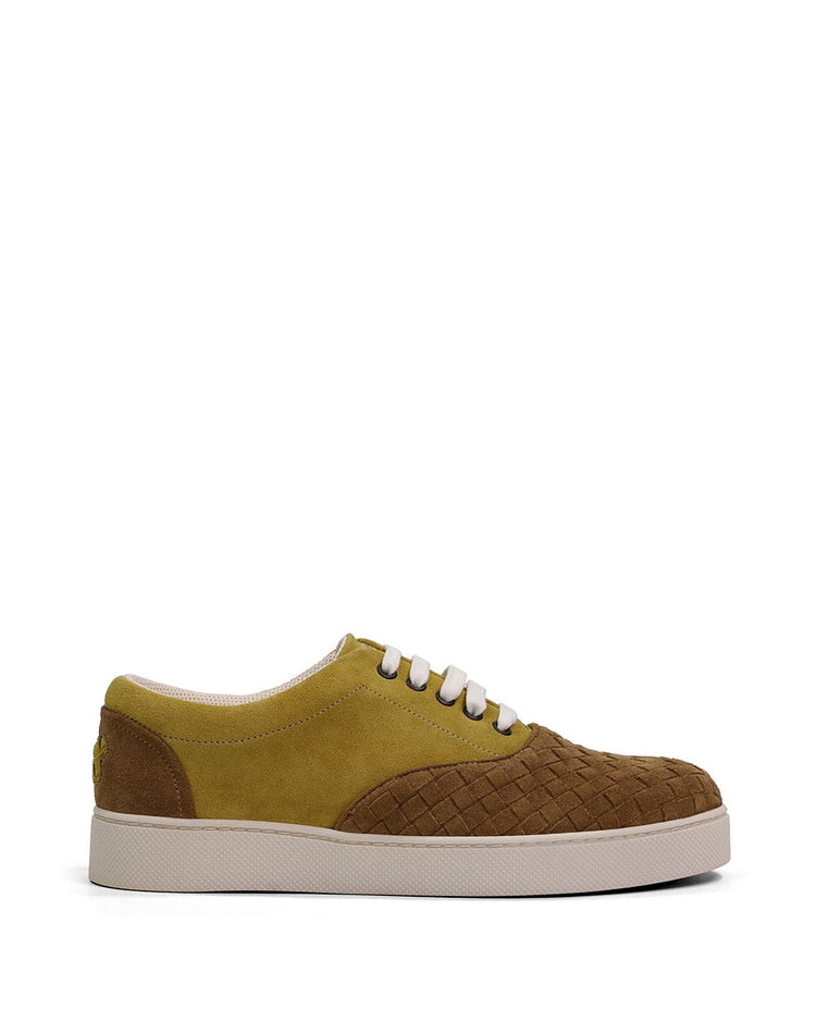Woven Suede Sneakers