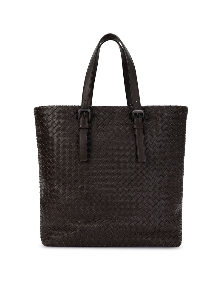 Woven Pattern Sheepskin Handbag