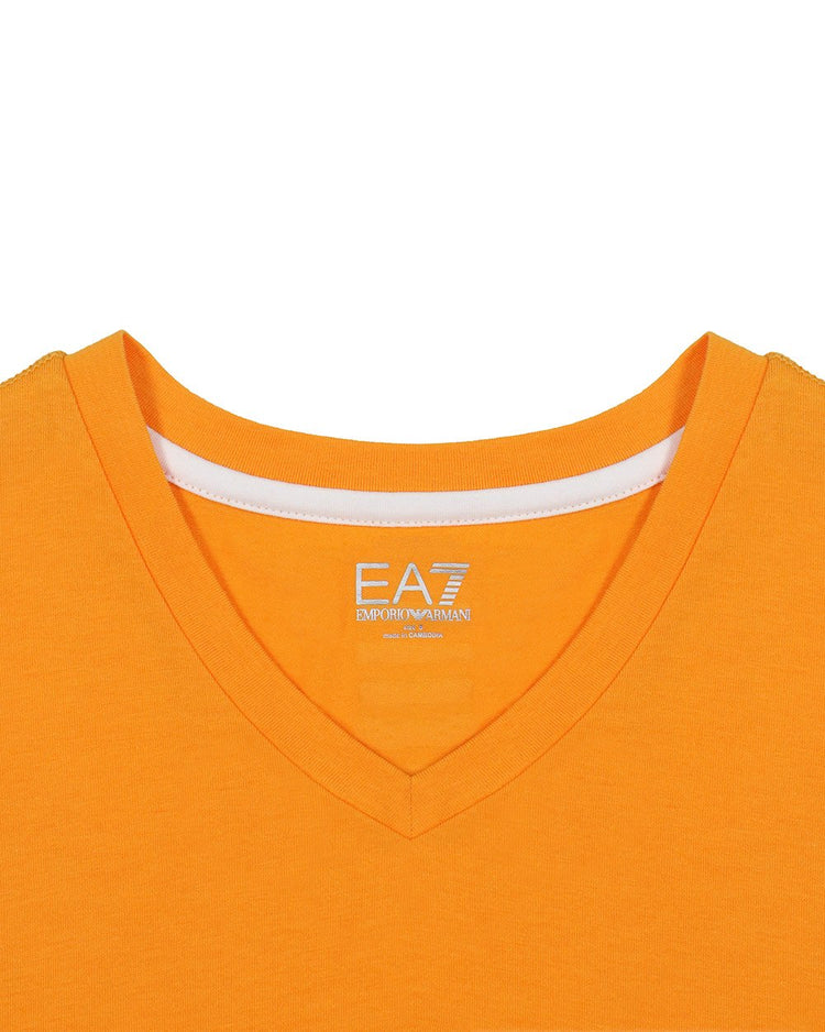 Short Sleeves V Neck Cotton T-Shirt