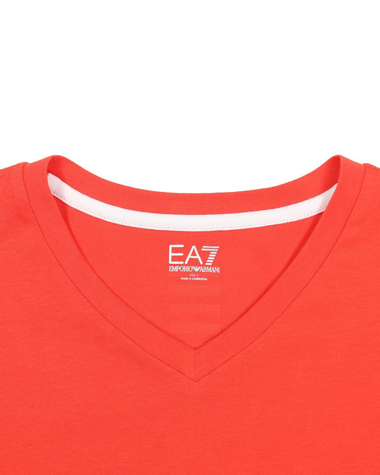 Short Sleeves V Neck Cotton T-Shirt