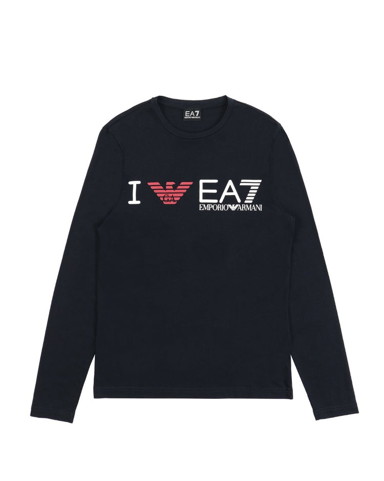 Printed Round Neck Long Sleeves T-shirt