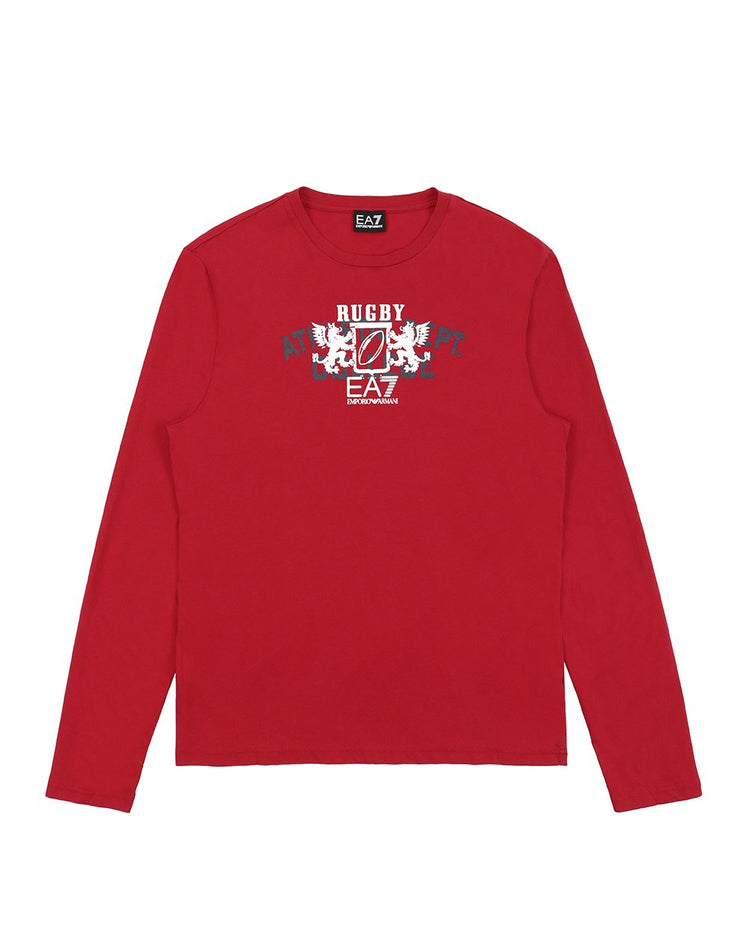 Printed Round Neck Long Sleeves T-shirt
