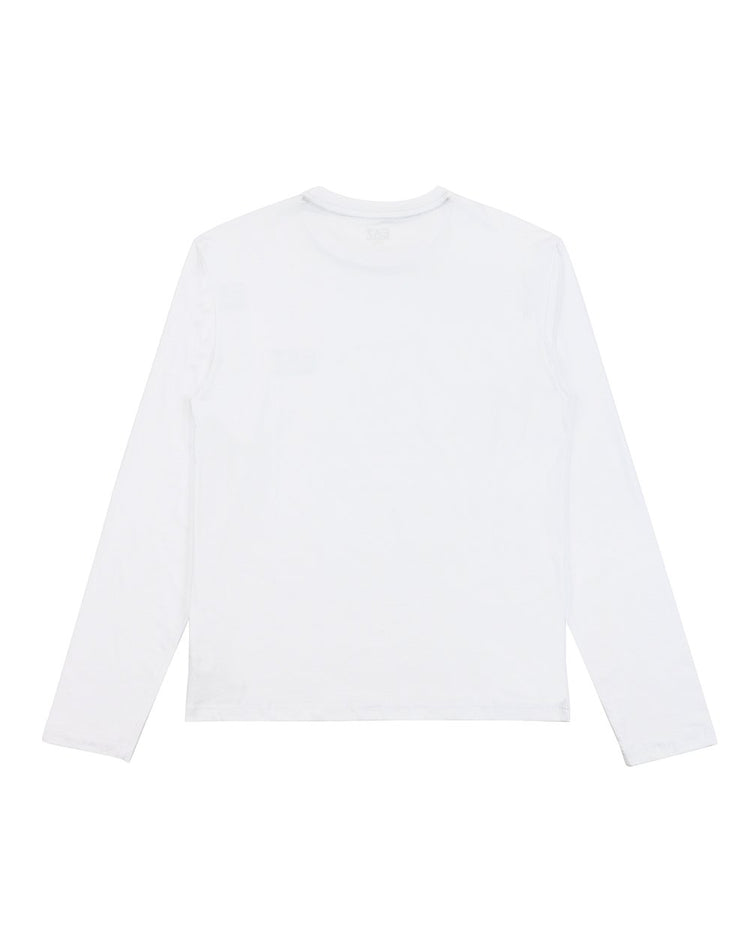 Logo Cotton Round Neck Long Sleeves T-shirt