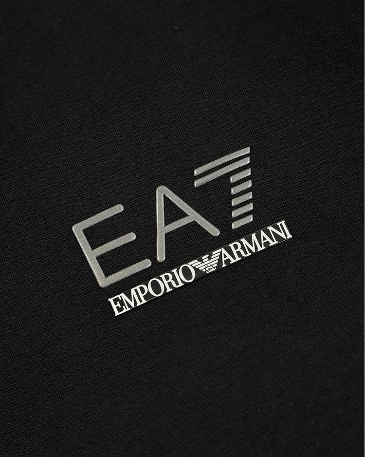 Logo Cotton Round Neck Long Sleeves T-shirt