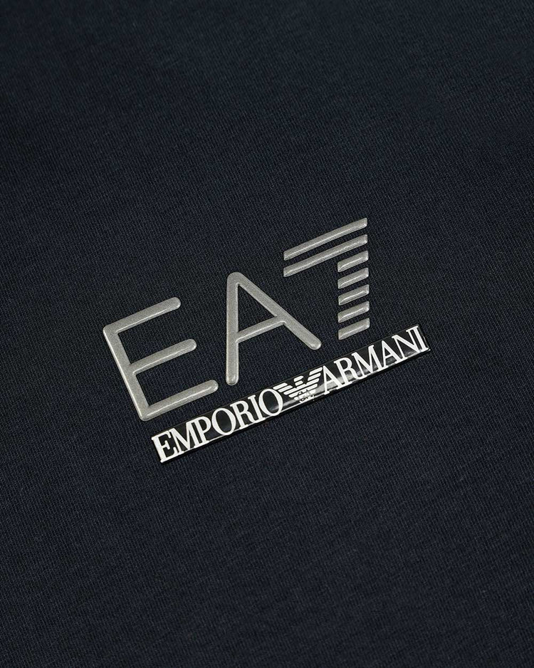 Logo Cotton Round Neck Long Sleeves T-shirt