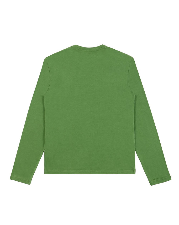 Logo Cotton Round Neck Long Sleeves T-shirt