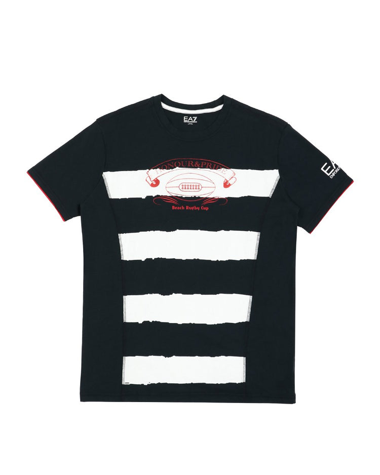 Printed Round Neck Short Sleeved T-Shirt