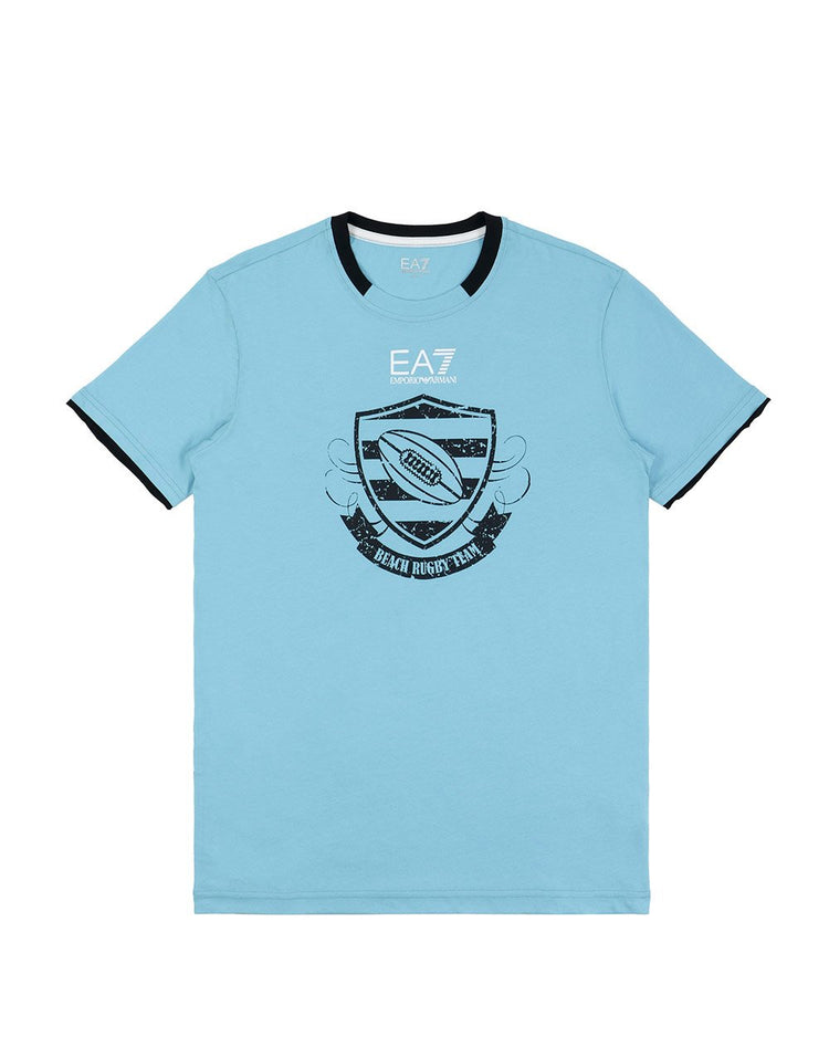 Printed Round Neck Short Sleeved T-Shirt