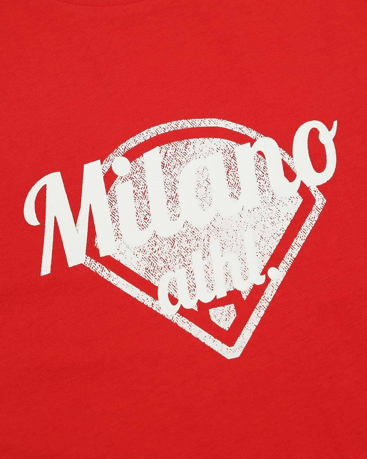 Print Crew Neck Short Sleeves T-Shirt