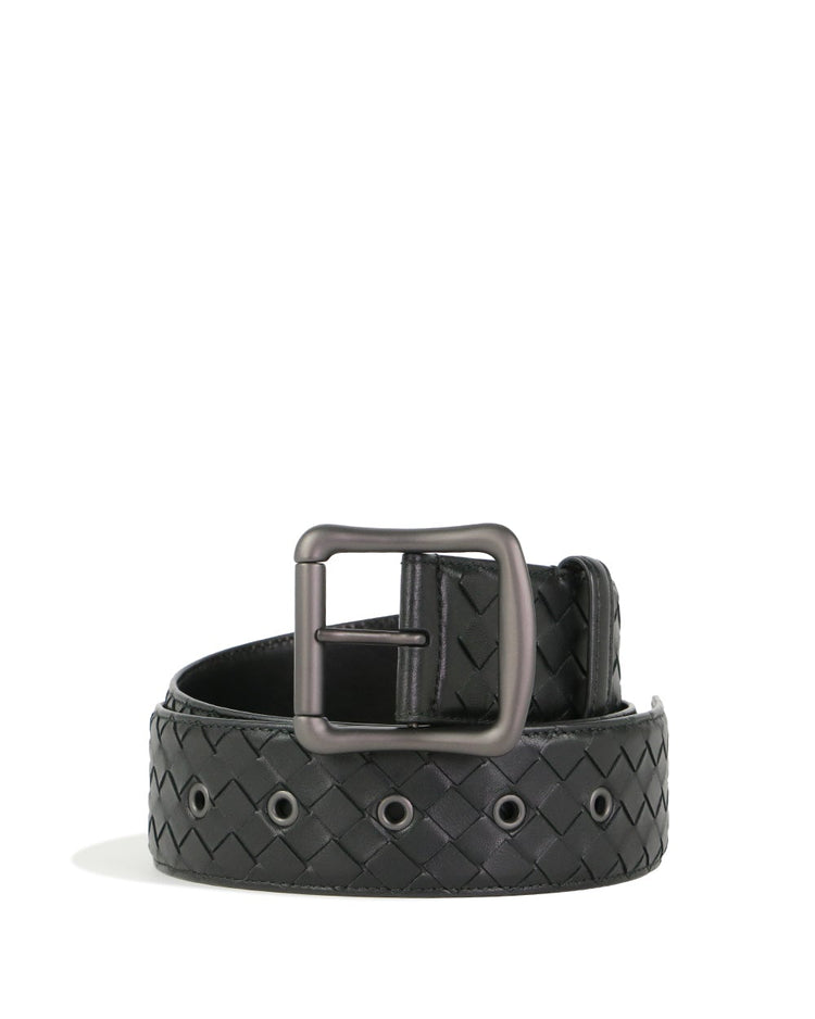 Intrecciato Leather Belt