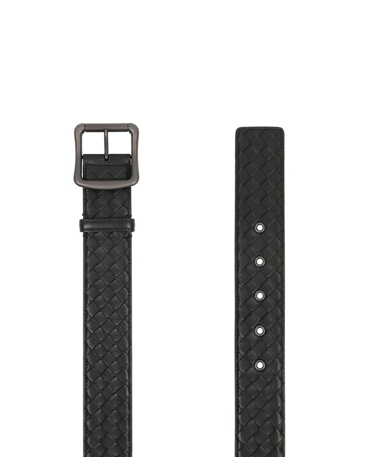 Intrecciato Leather Belt