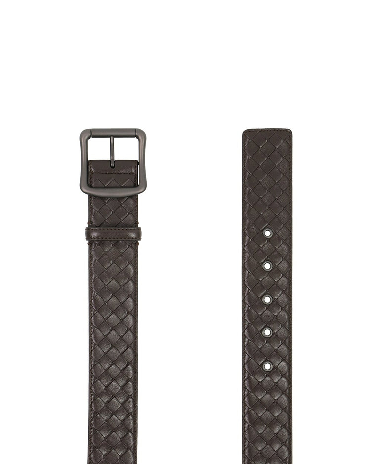 Intrecciato Leather Belt