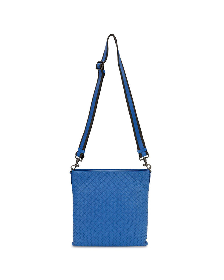 Woven Lamb Leather Shoulder Bag
