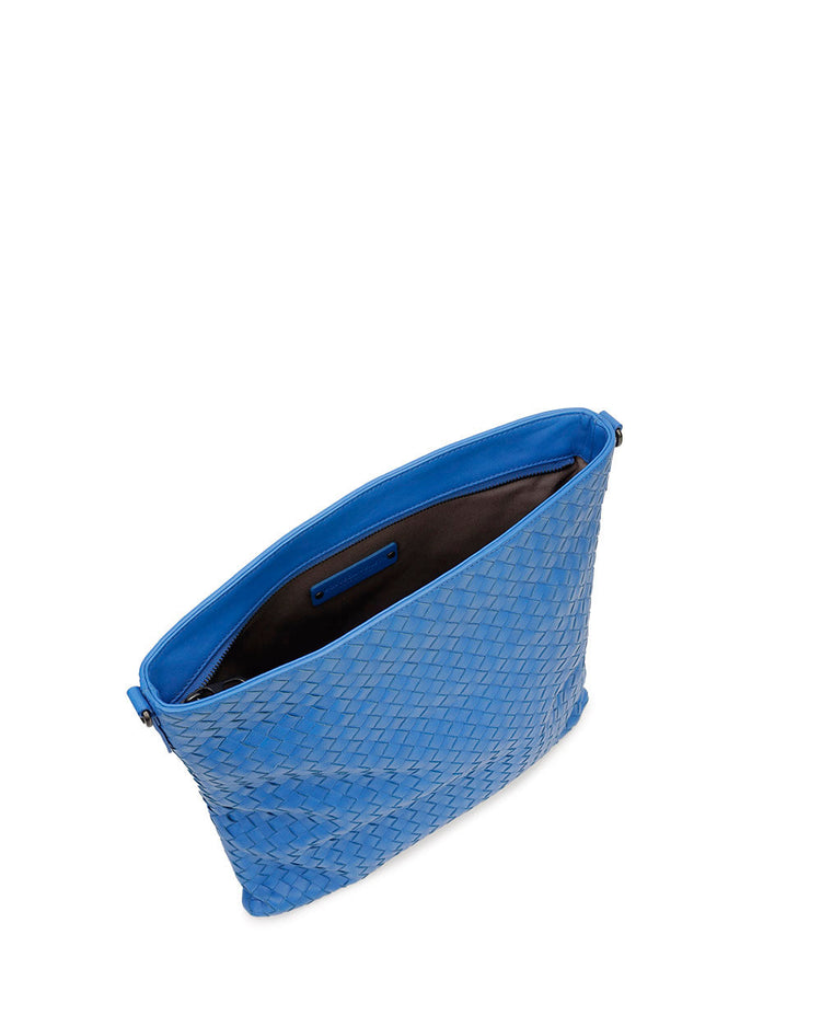 Woven Lamb Leather Shoulder Bag