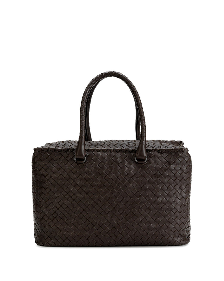 Woven Lamb Leather Handbag