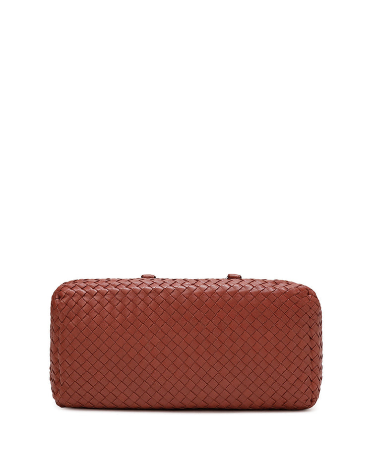 Woven Lamb Leather Handbag
