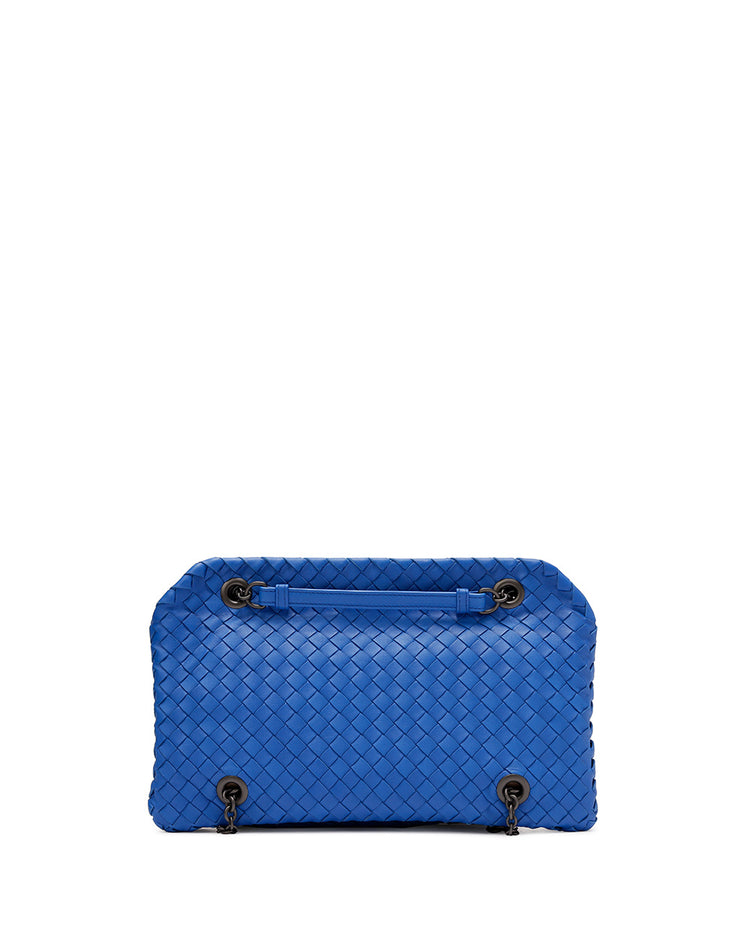 Leather Braided Chain Shoulder Bag