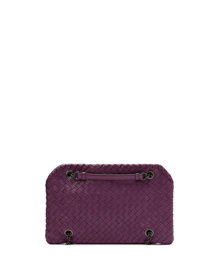 Leather Braided Chain Shoulder Bag