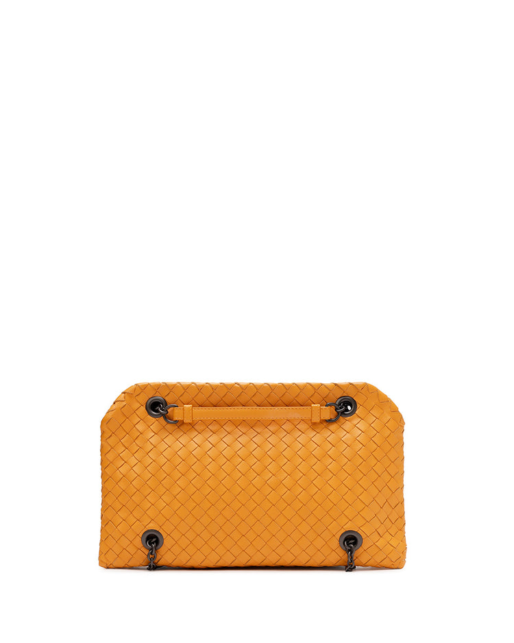 Leather Braided Chain Shoulder Bag