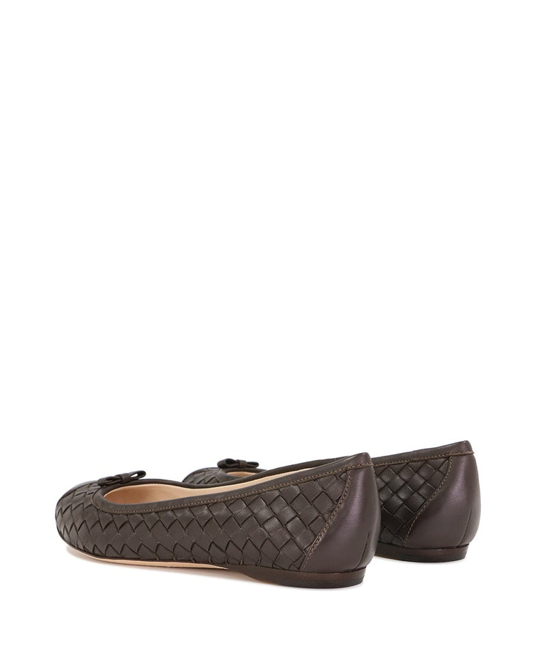 Leather Woven Flats