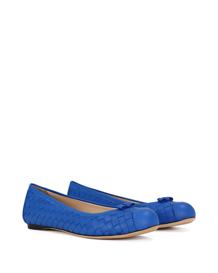 Leather Woven Flats