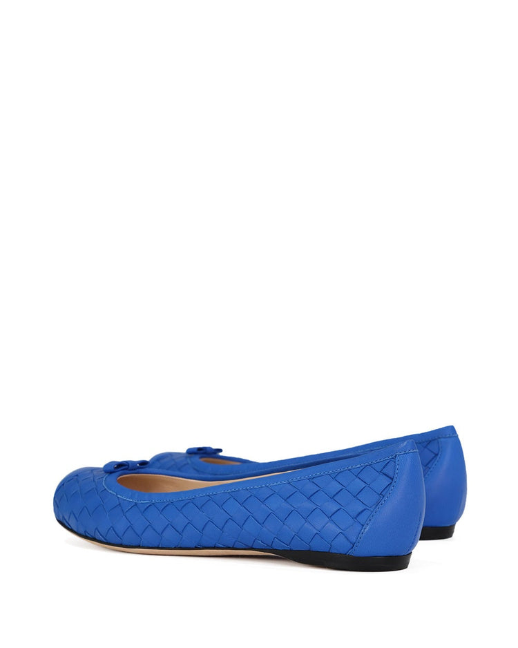 Leather Woven Flats