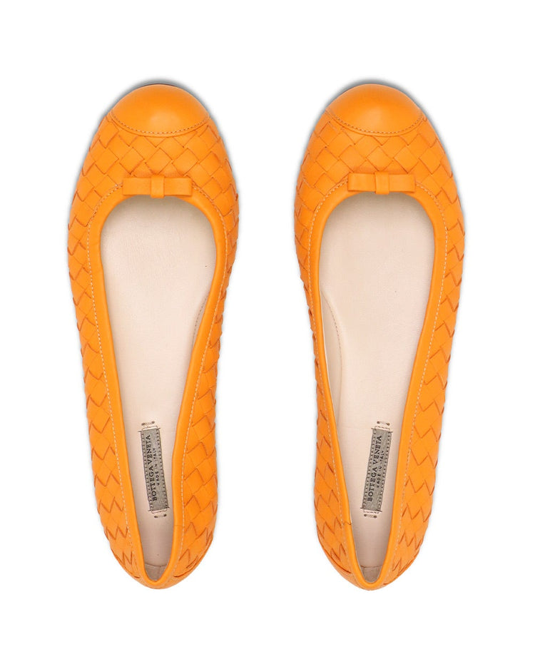 Leather Woven Flats