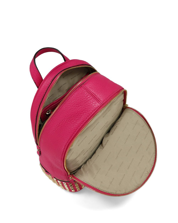 Rhea Medium Studded Pebbled Leather Backpack