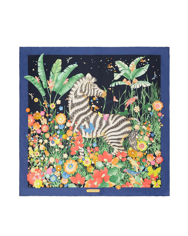Animal Print Silk Scarf