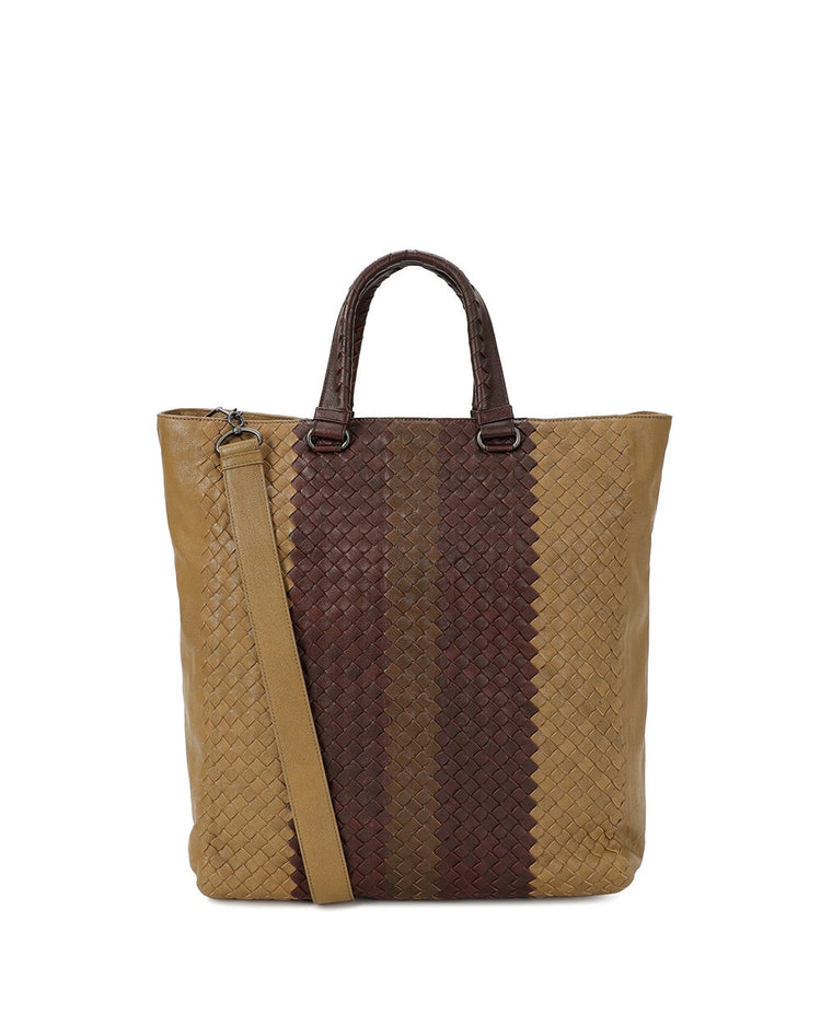 Woven Leather Handbag