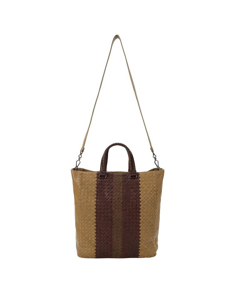 Woven Leather Handbag