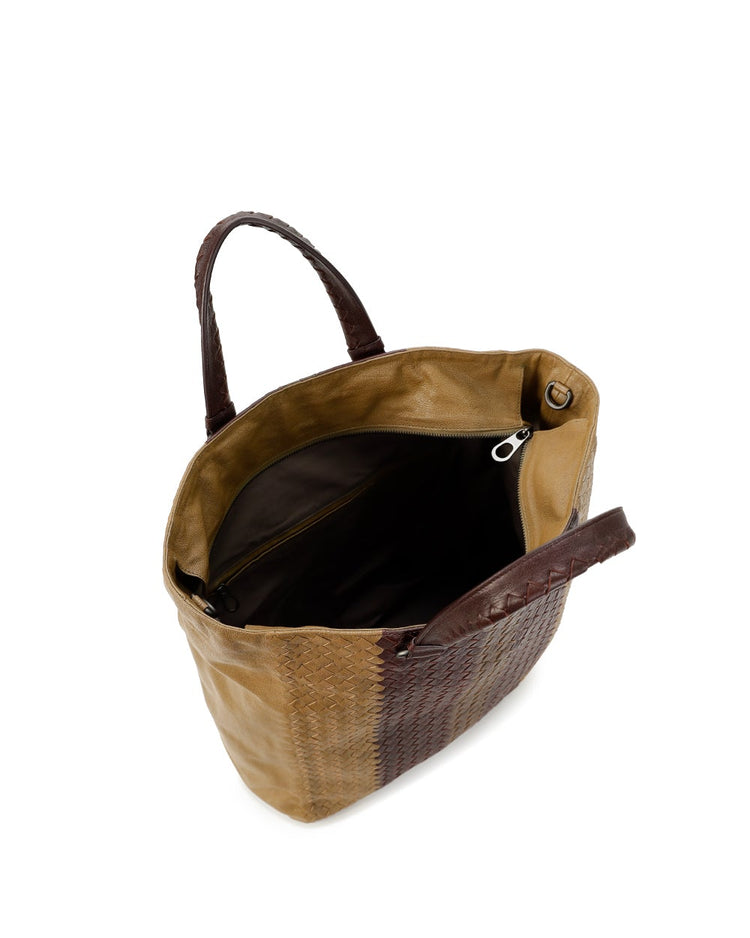 Woven Leather Handbag