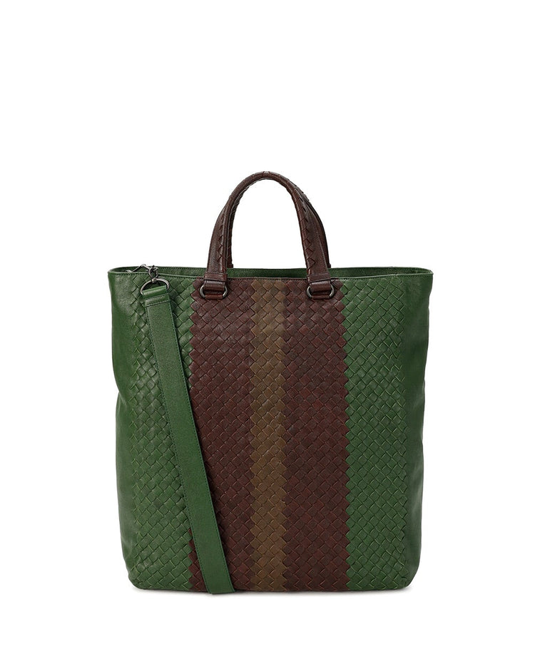 Woven Leather Handbag