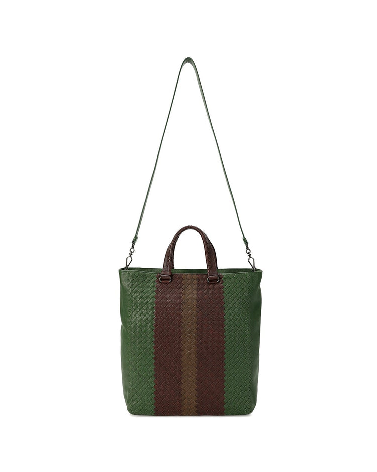 Woven Leather Handbag