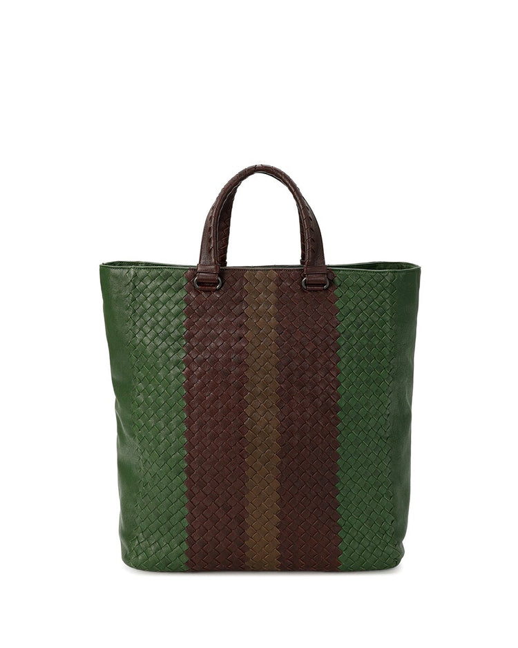 Woven Leather Handbag
