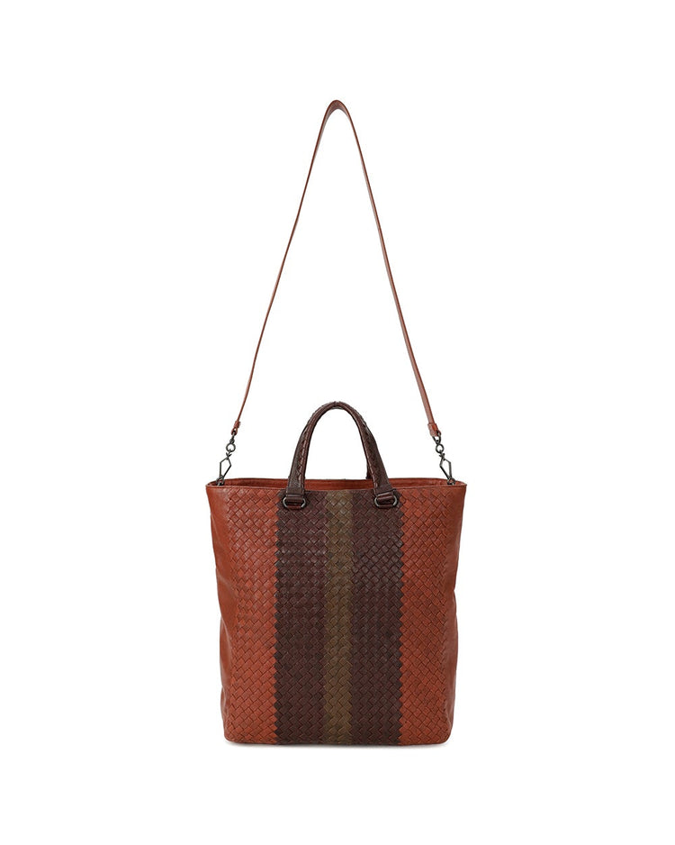 Woven Leather Handbag