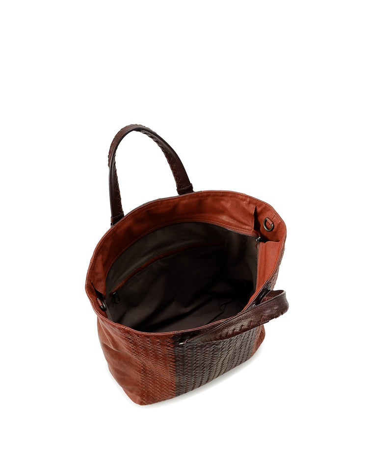 Woven Leather Handbag